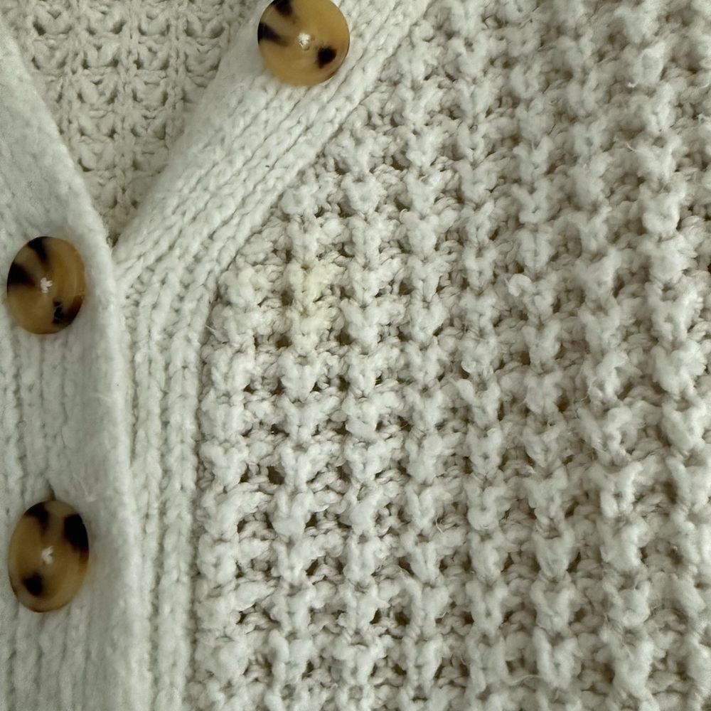 Free People Whistle Thermal Cream Knit Sweater - Picture 2 of 4